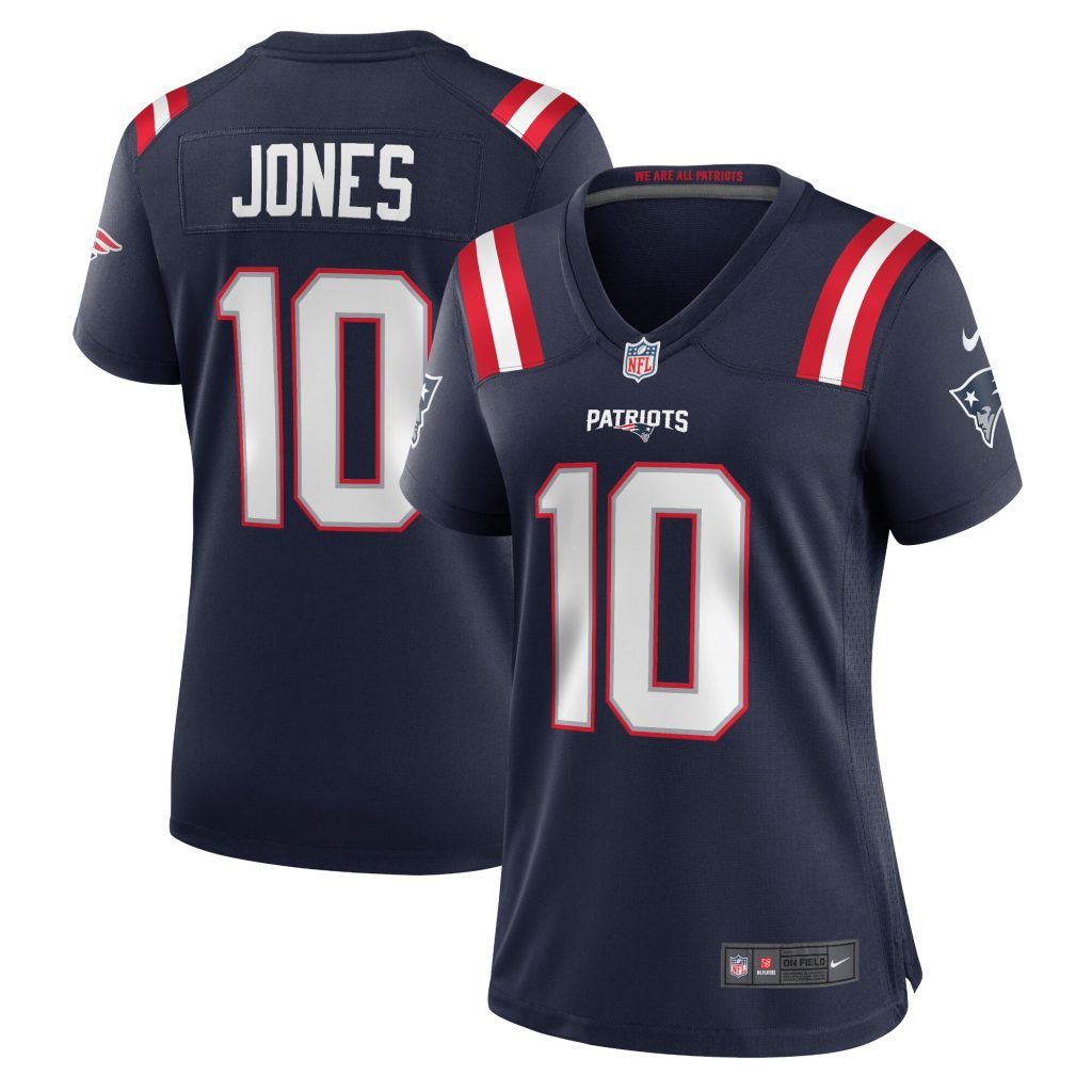 Mac Jones New England Patriots Nike Women's Team Game Jersey - Navy