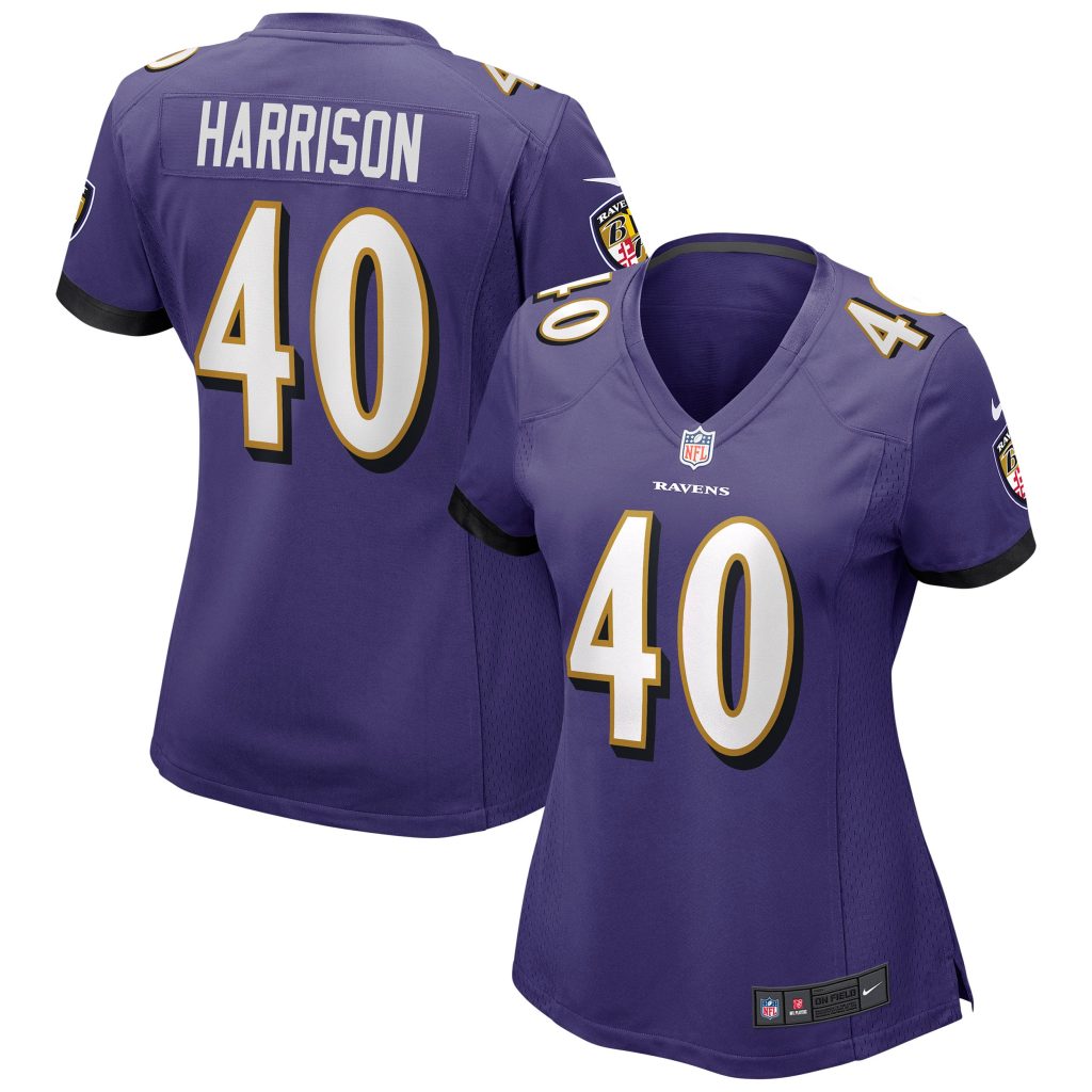 Women's Baltimore Ravens Malik Harrison Nike Purple Game Jersey