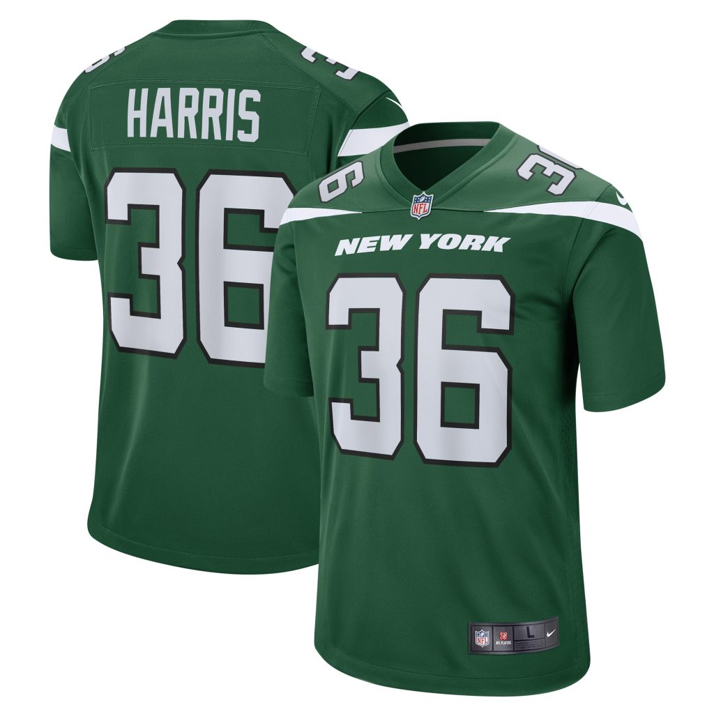 Women's New York Jets Marcell Harris Nike Gotham Green Game Player Jersey
