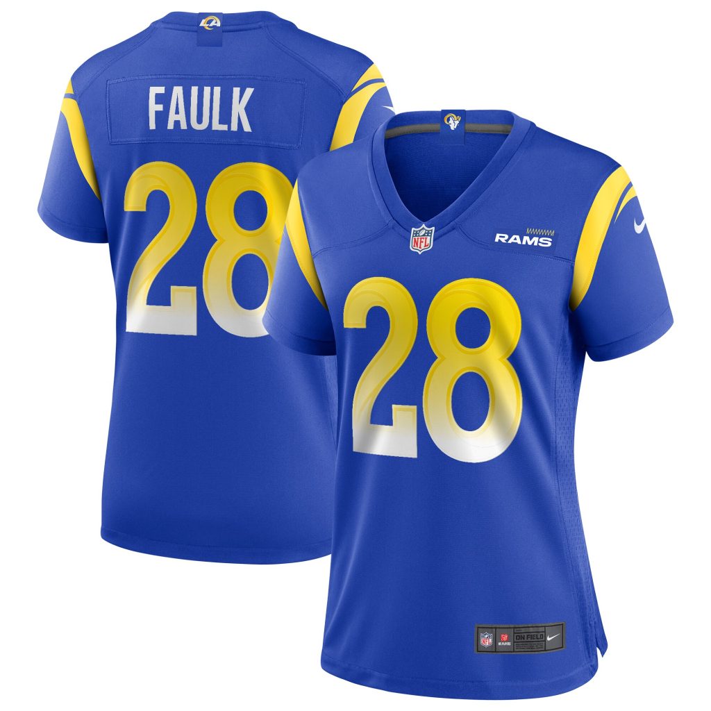 Women's Los Angeles Rams Marshall Faulk Nike Royal Game Retired Player Jersey