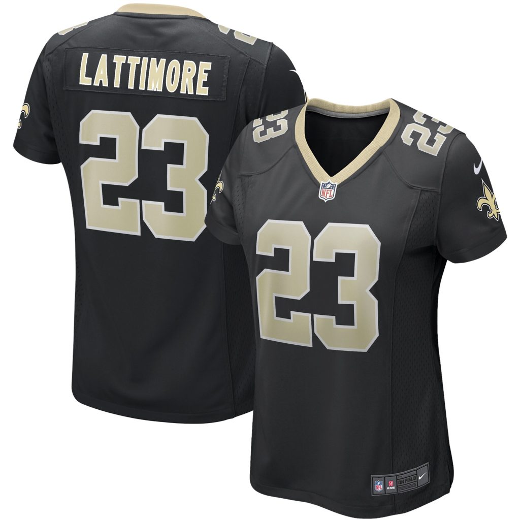 Women's Nike Marshon Lattimore Black New Orleans Saints Game Jersey