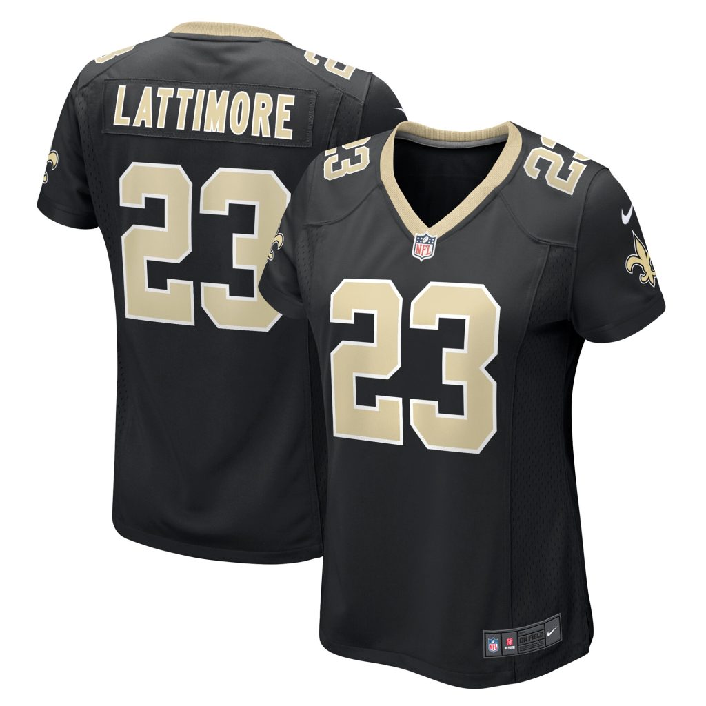 Marshon Lattimore New Orleans Saints Nike Women's Team Game Jersey -  Black