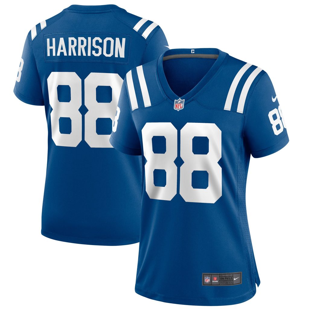 Women's Indianapolis Colts Marvin Harrison Nike Royal Game Retired Player Jersey
