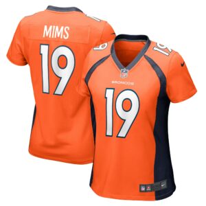 Marvin Mims Jr Denver Broncos Nike Women's Team Game Jersey -  Orange