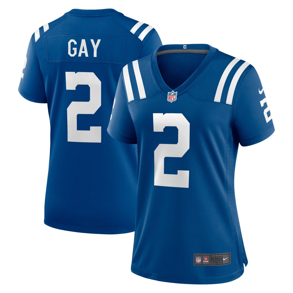 Women's Indianapolis Colts Matt Gay Nike Royal Game Player Jersey