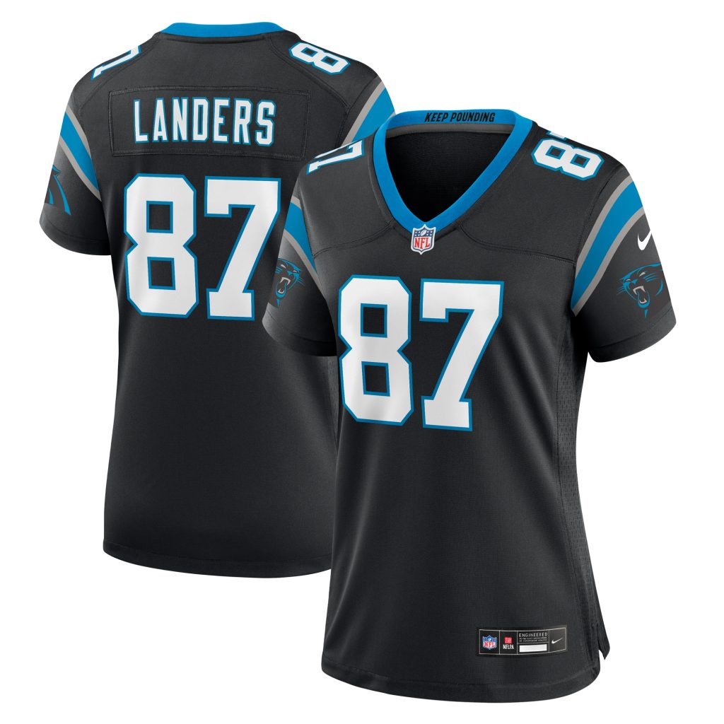 Matt Landers Carolina Panthers Nike Women's  Game Jersey -  Black