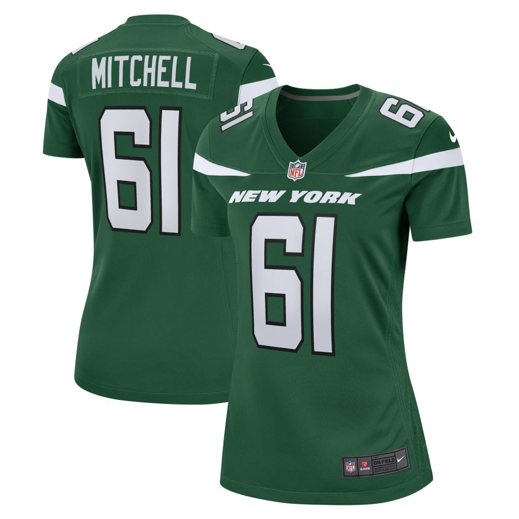 Women's New York Jets Max Mitchell Nike Gotham Green Game Player Jersey