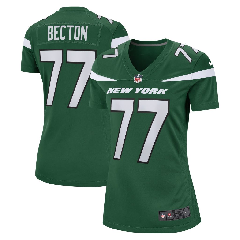 Women's New York Jets Mekhi Becton Nike Gotham Green Game Jersey