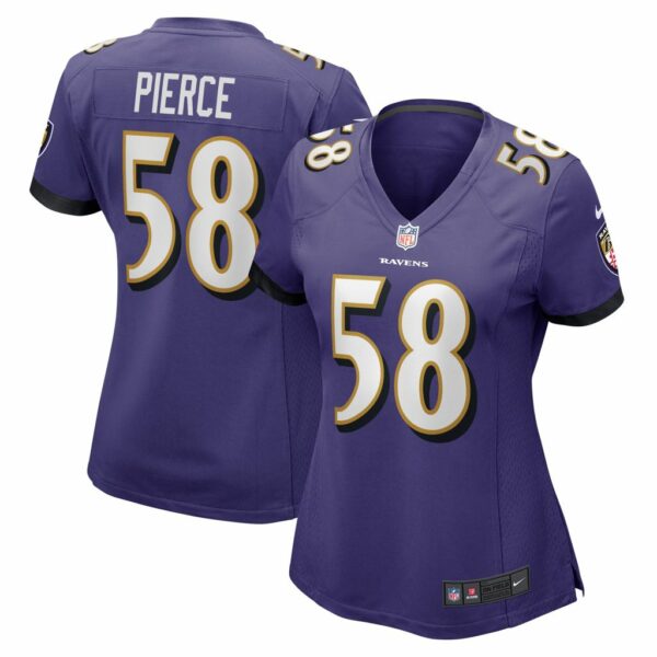 Women's Baltimore Ravens Michael Pierce Nike Purple Game Jersey