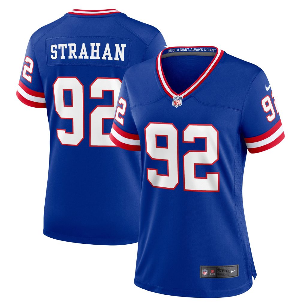 Michael Strahan New York Giants Nike Women's Classic Retired Player Game Jersey - Royal