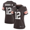 Women's Cleveland Browns Michael Woods II Nike Brown Game Player Jersey