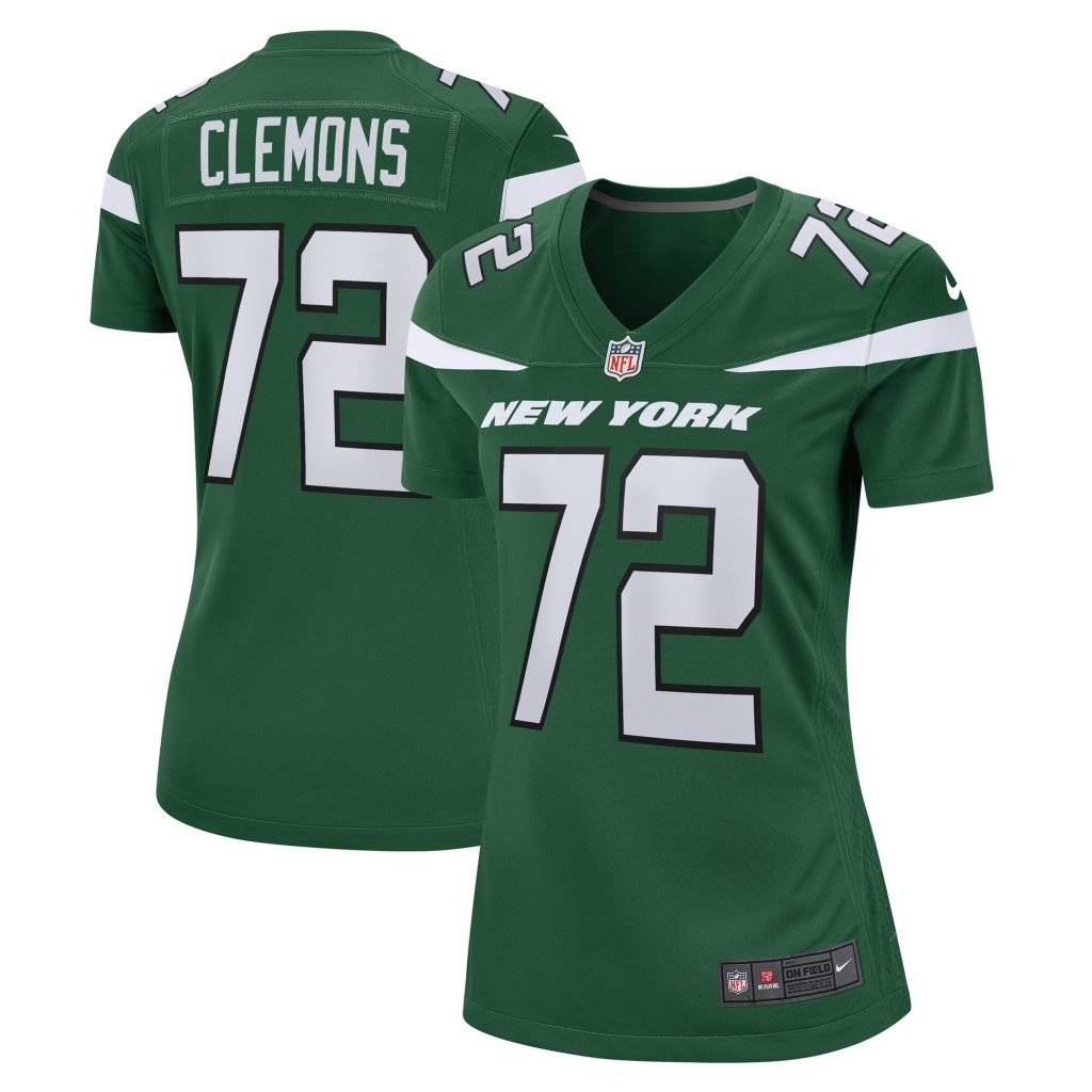 Women's New York Jets Micheal Clemons Nike Gotham Green Game Player Jersey