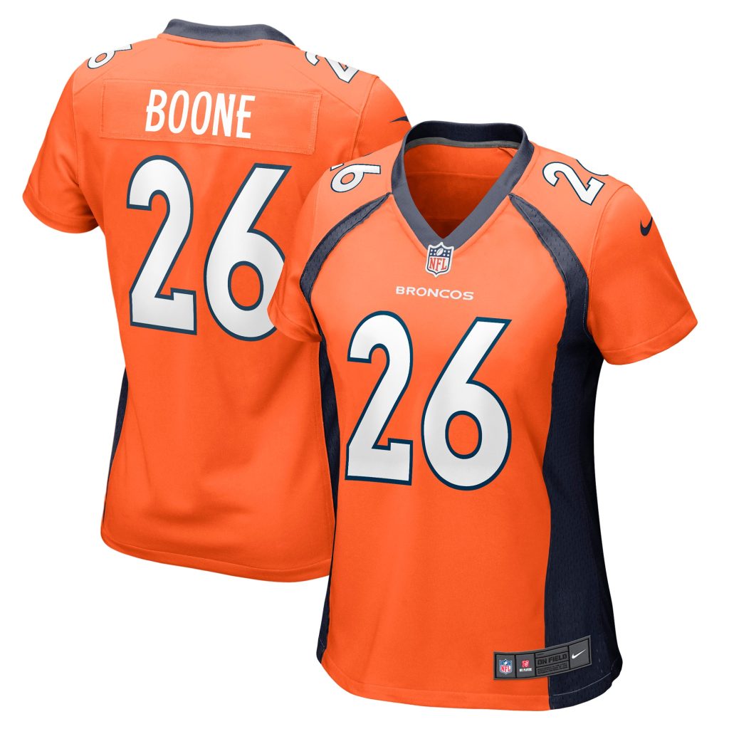 Women's Denver Broncos Mike Boone Nike Orange Nike Game Jersey