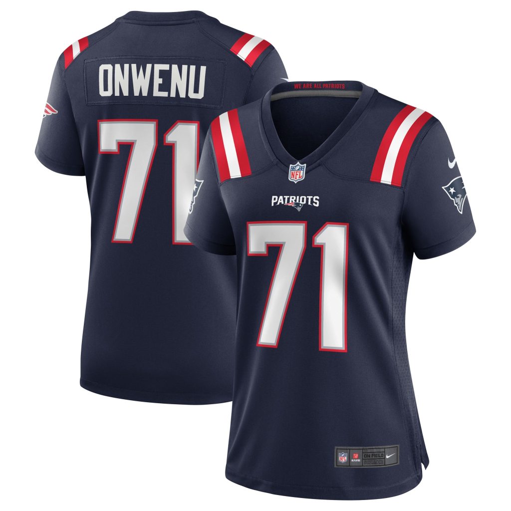 Women's New England Patriots Mike Onwenu Nike Navy Team Game Jersey
