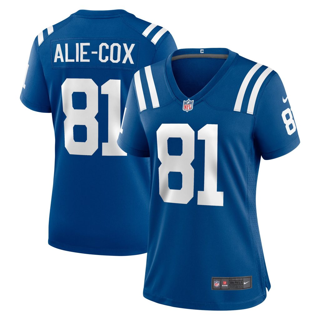 Women's Indianapolis Colts Mo Alie-Cox Nike Royal Team Game Jersey