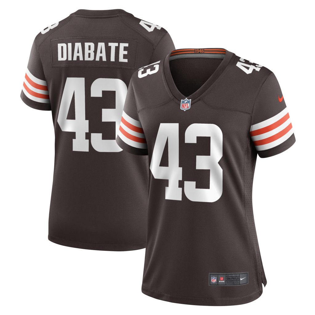 Mohamoud Diabate Cleveland Browns Nike Women's Team Game Jersey -  Brown