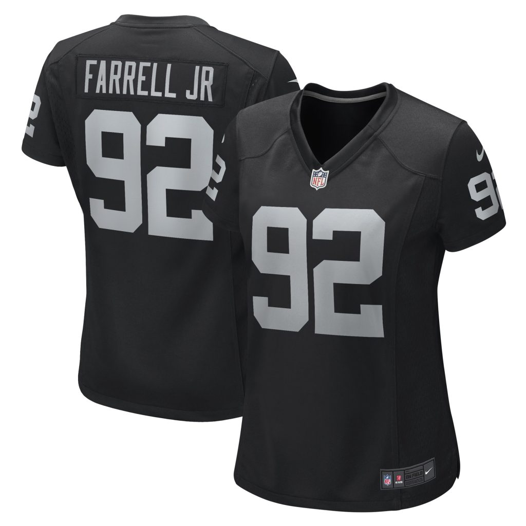Women's Las Vegas Raiders Neil Farrell Jr. Nike Black Game Player Jersey