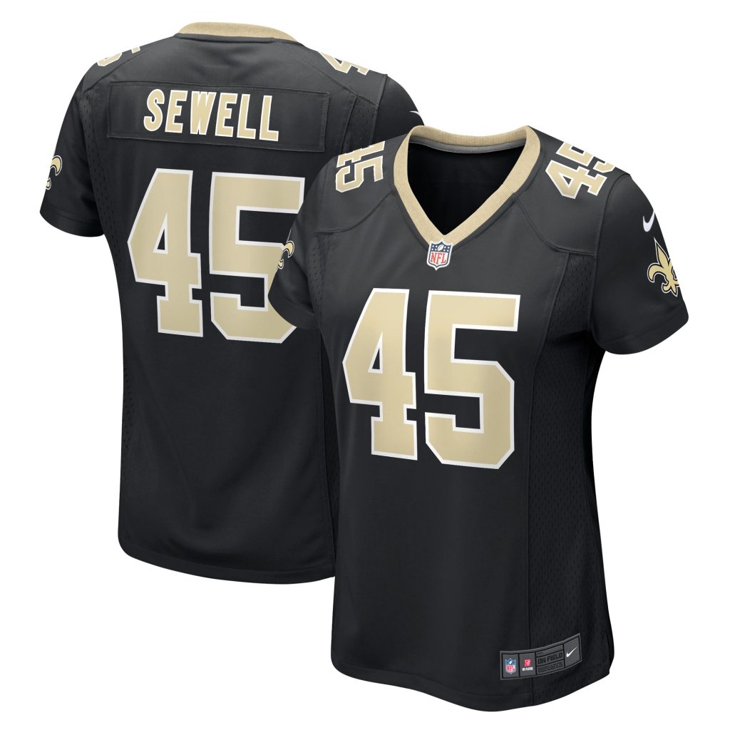 Women's New Orleans Saints Nephi Sewell Nike Black Game Player Jersey