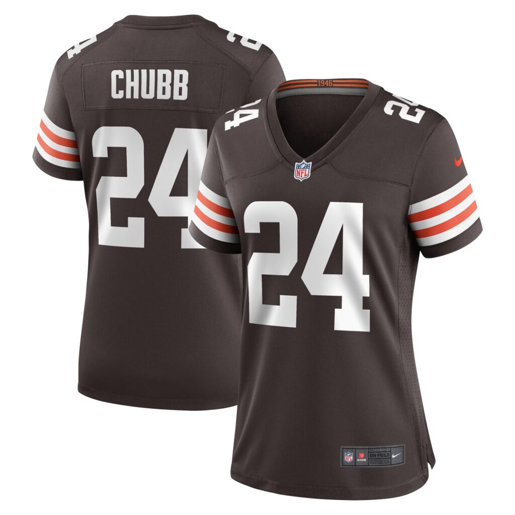 Nick Chubb Cleveland Browns Nike Women's Team Game Jersey -  Brown