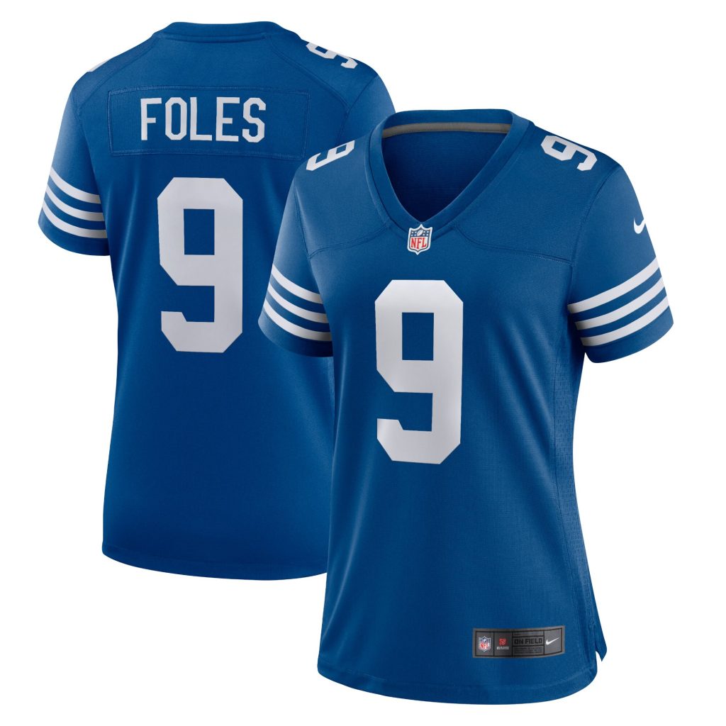 Women's Indianapolis Colts Nick Foles Nike Blue Player Game Jersey