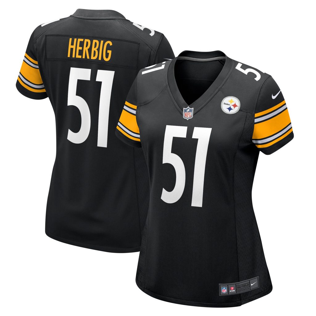 Nick Herbig Pittsburgh Steelers Nike Women's  Game Jersey -  Black
