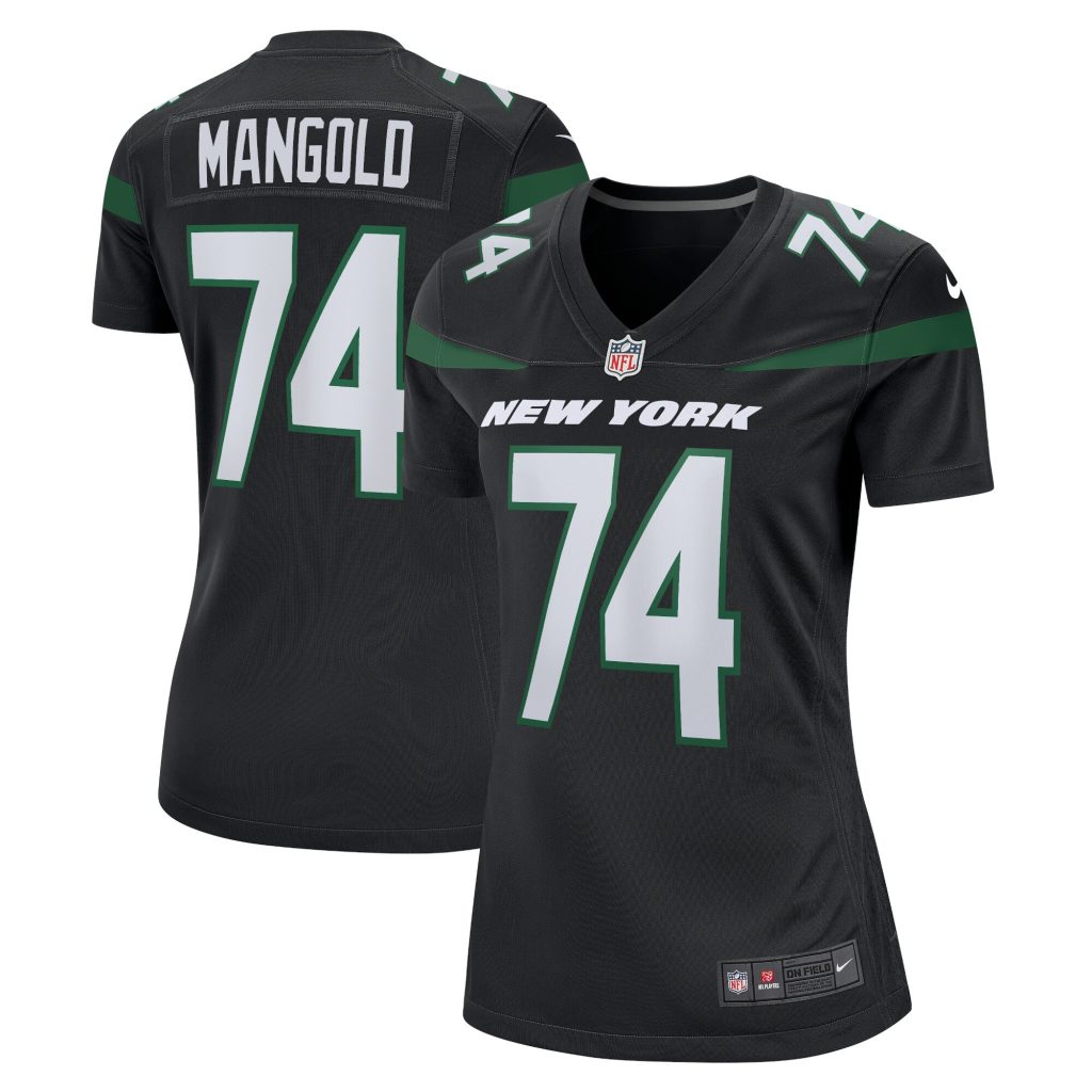 Women's New York Jets Nick Mangold Nike Black Retired Player Jersey