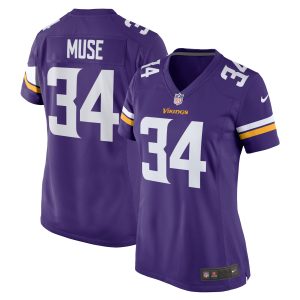 Women's Minnesota Vikings Nick Muse Nike Purple Home Game Player Jersey