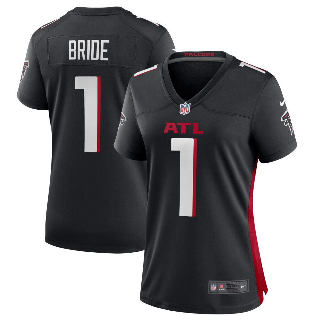 Number 1 Bride Atlanta Falcons Nike Women's Game Jersey - Black