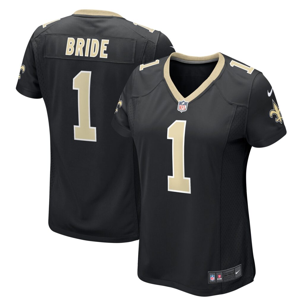 Number 1 Bride New Orleans Saints Nike Women's Game Jersey - Black
