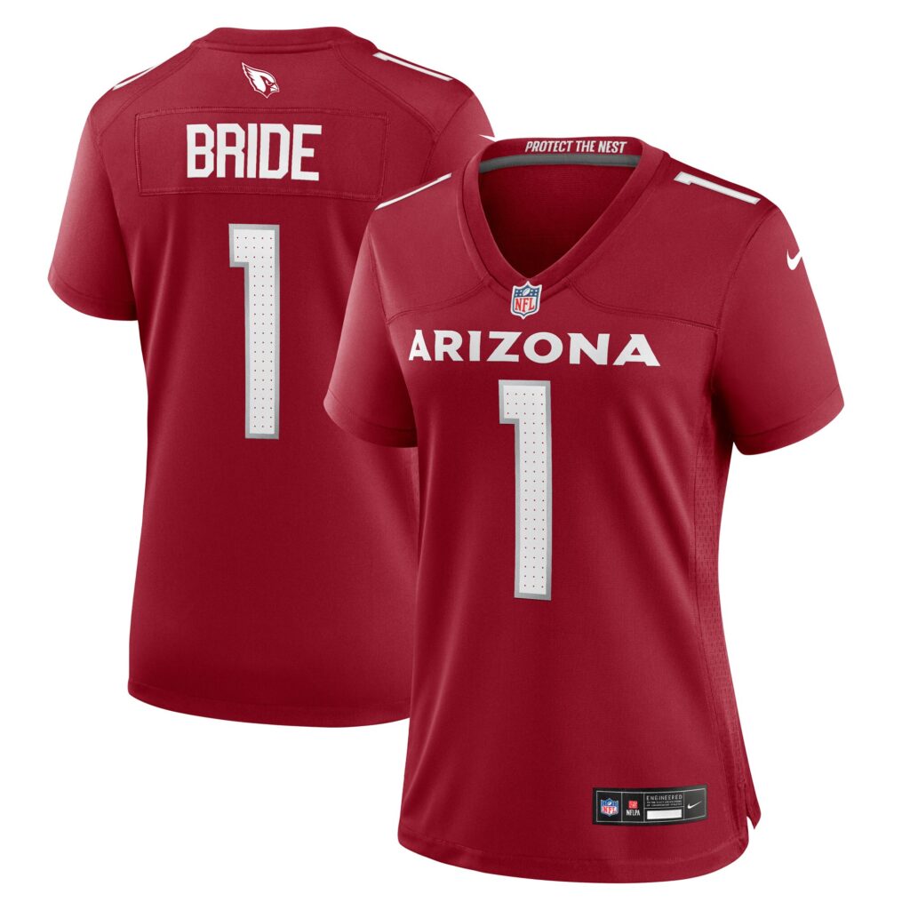 Number 1 Bride Arizona Cardinals Nike Women's Game Jersey - Cardinal