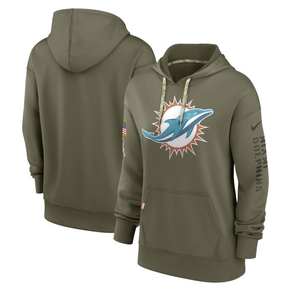 Women's Miami Dolphins Nike Olive 2022 Salute To Service Performance