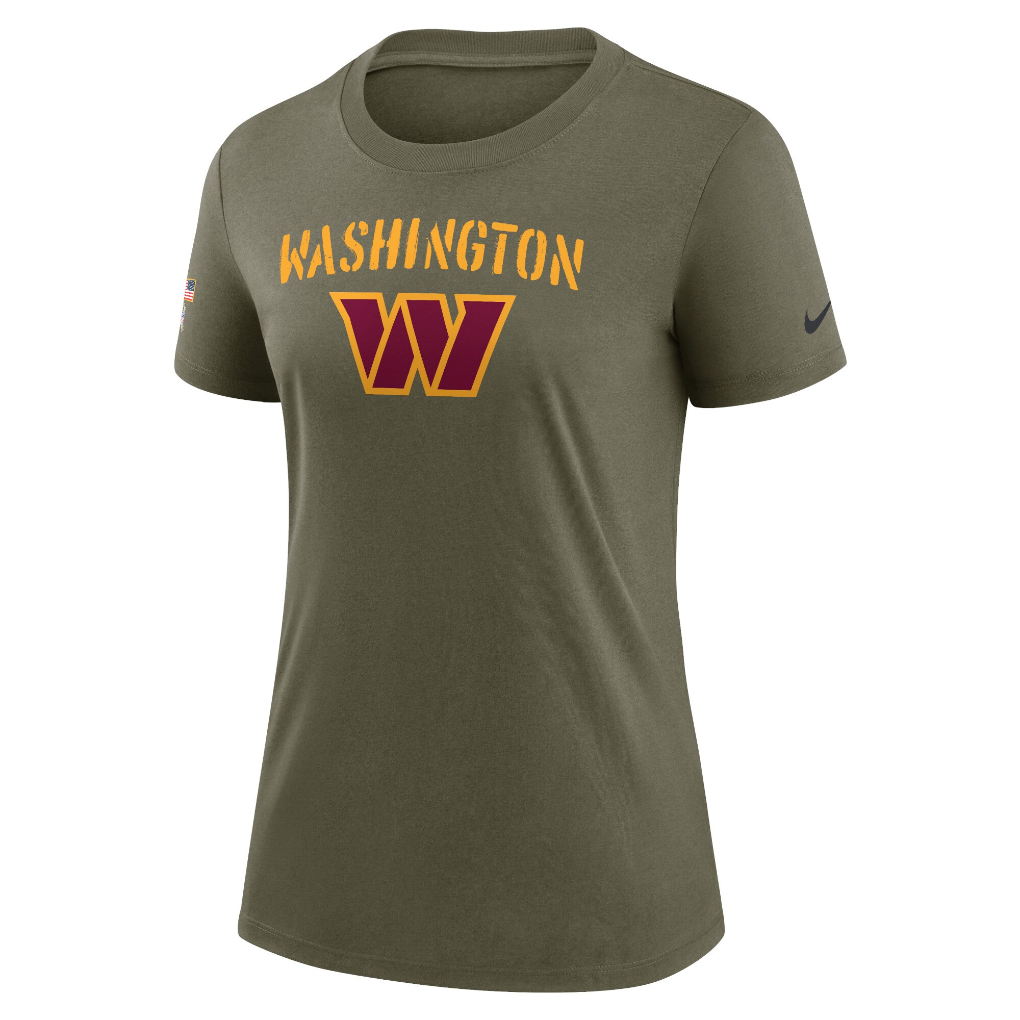 Women's Washington Commanders Nike Olive 2022 Salute To Service Legend T-Shirt