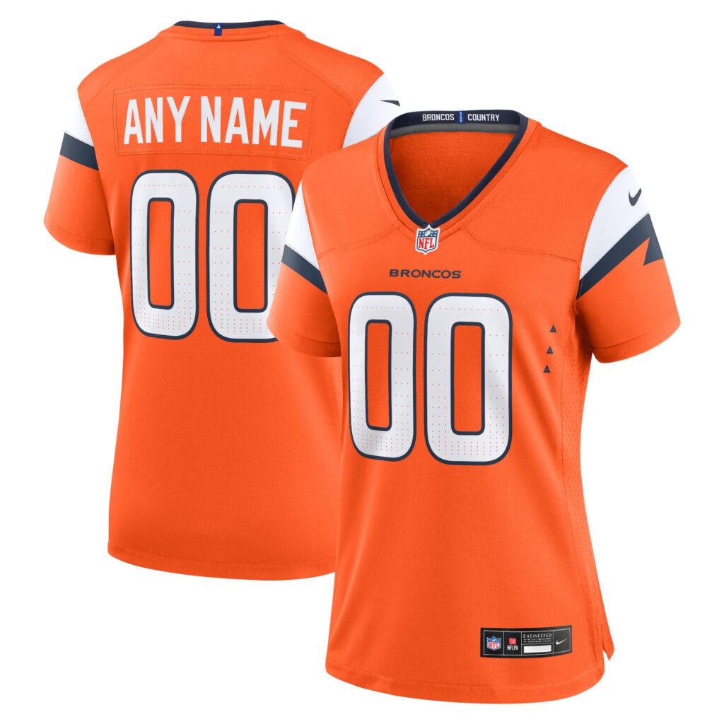 Denver Broncos Nike Women's Custom Game Jersey  - Orange