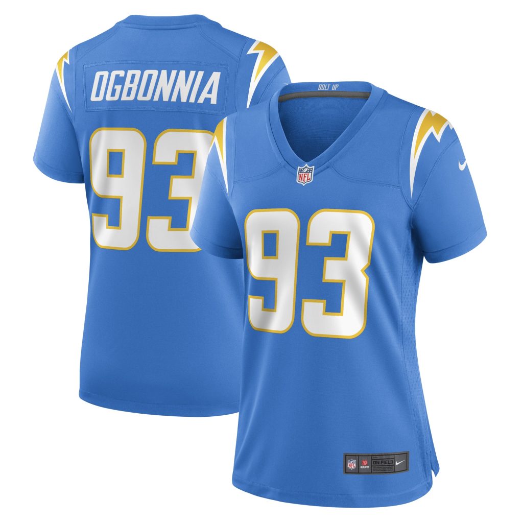 Women's Los Angeles Chargers Otito Ogbonnia Nike Powder Blue Game Player Jersey