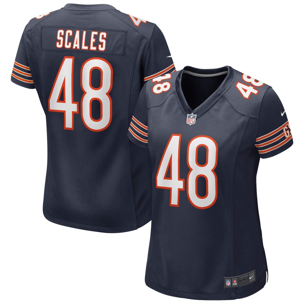 Women's Chicago Bears Patrick Scales Nike Navy Game Jersey