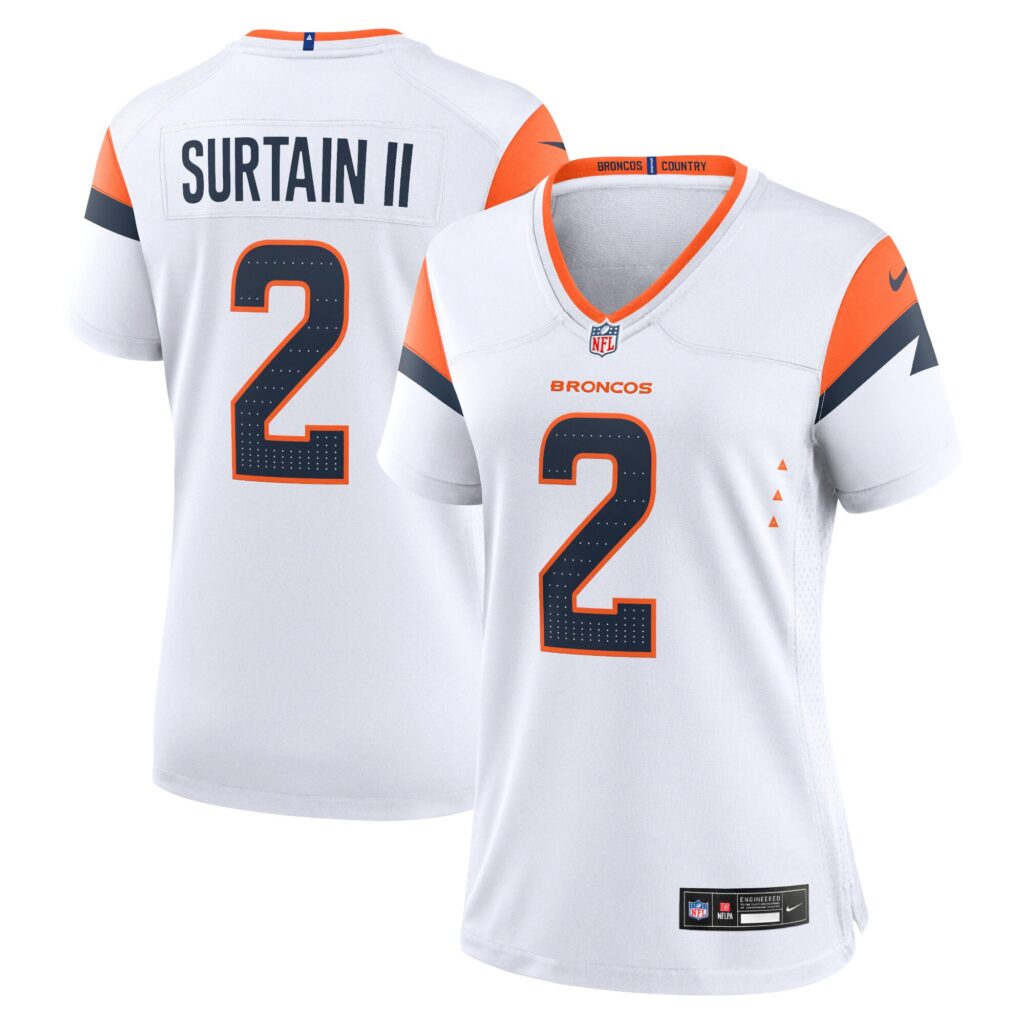 Patrick Surtain II Denver Broncos Nike Women's Game Jersey - White