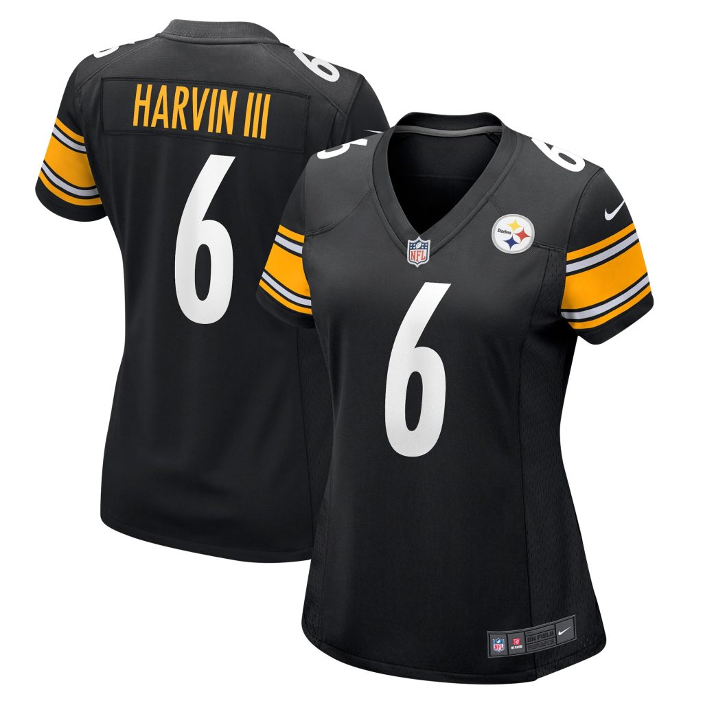 Women's Pittsburgh Steelers Pressley Harvin III Nike Black Game Jersey