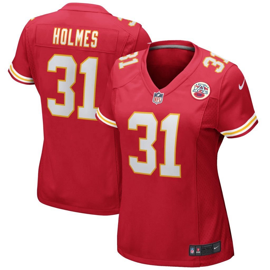 Women's Kansas City Chiefs Priest Holmes Nike Red Game Retired Player ...