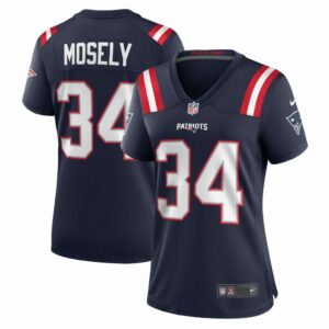 Women's New England Patriots Quandre Mosely Nike Navy Home Game Player Jersey