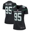 Women's New York Jets Quinnen Williams Nike Stealth Black Alternate Game Player Jersey