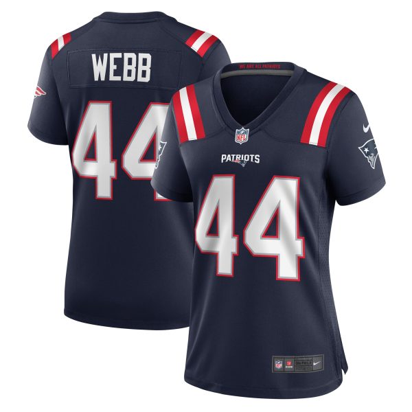 Women's New England Patriots Raleigh Webb Nike Navy Home Game Player Jersey