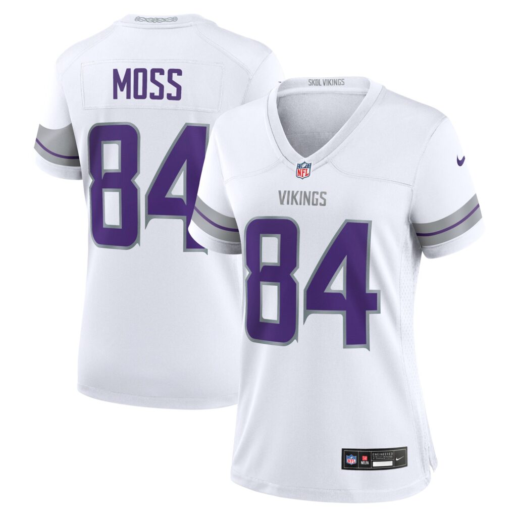 Randy Moss Minnesota Vikings Nike Women's Alternate Retired Player Game Jersey - White