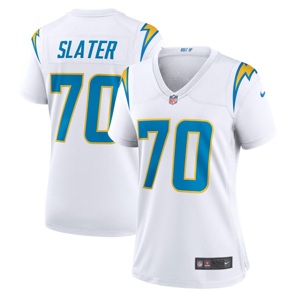 Women's Los Angeles Chargers Rashawn Slater Nike White Game Jersey