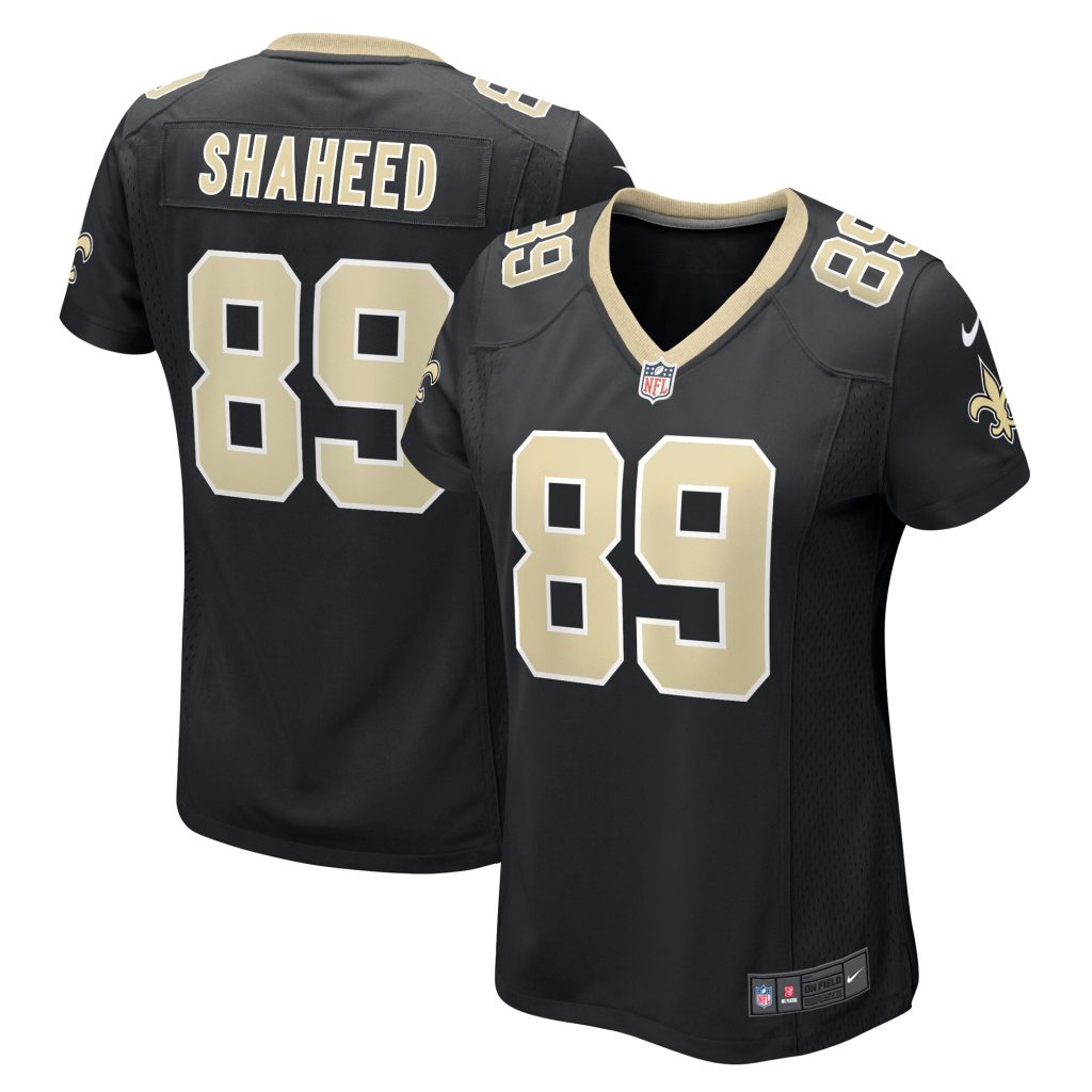 Women's New Orleans Saints Rashid Shaheed Nike Black Game Player Jersey