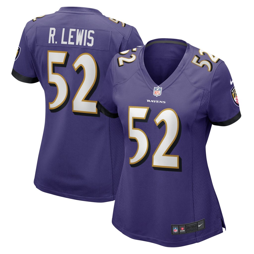 Women's Baltimore Ravens Ray Lewis Nike Purple Retired Player Jersey