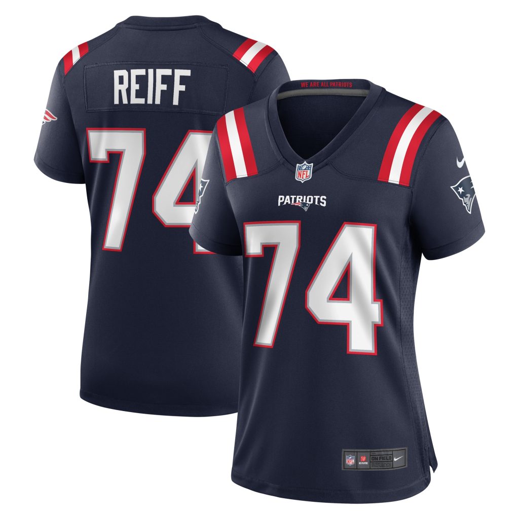 Women's New England Patriots Riley Reiff Nike Navy Game Jersey