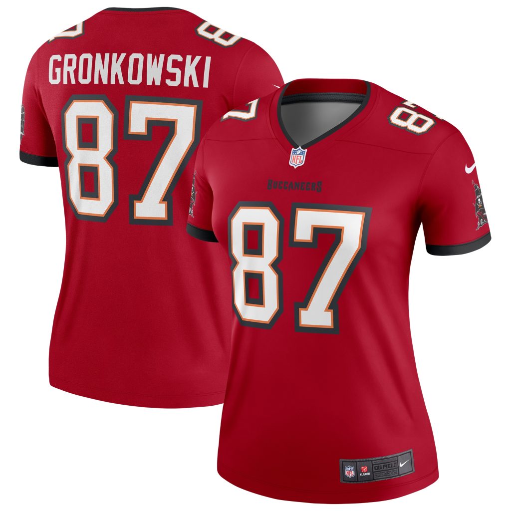 Women's Nike Rob Gronkowski Red Tampa Bay Buccaneers Legend Jersey
