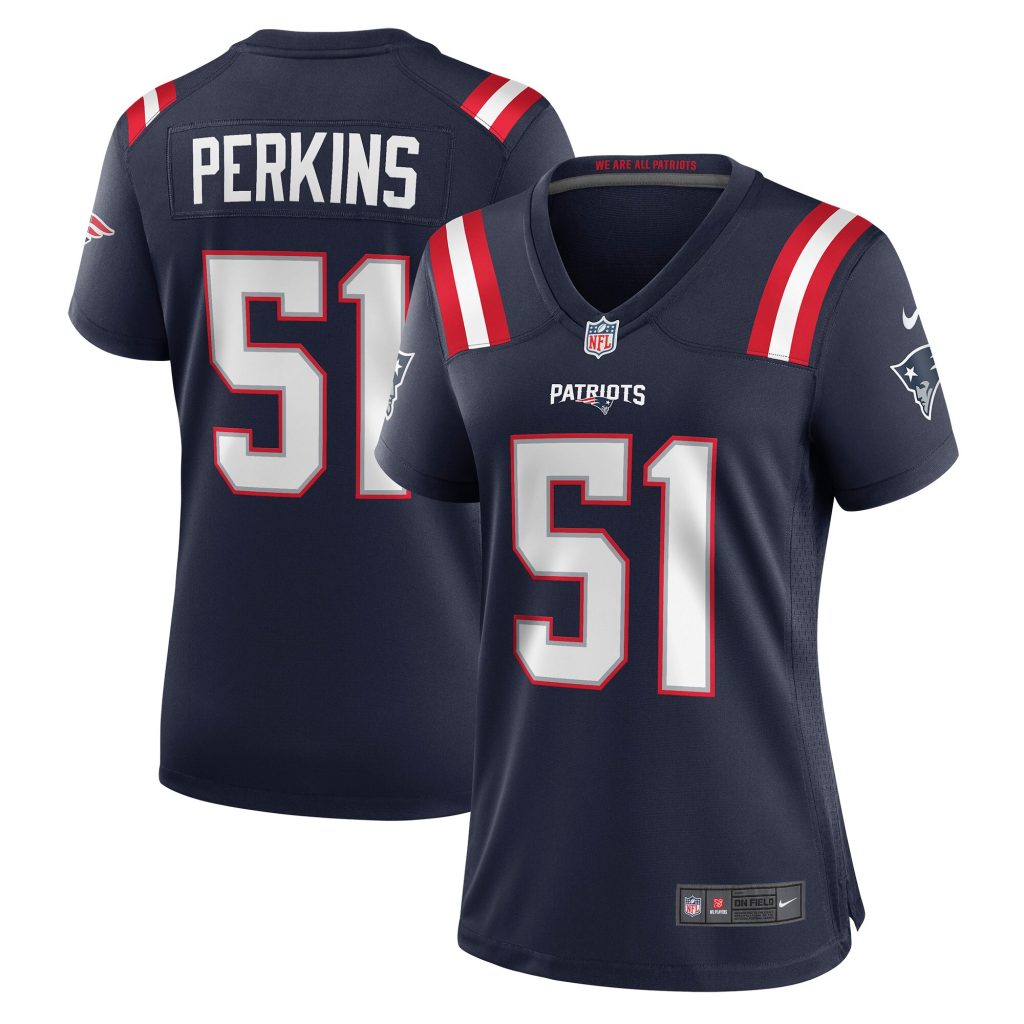 Women's New England Patriots Ronnie Perkins Nike Navy Game Jersey