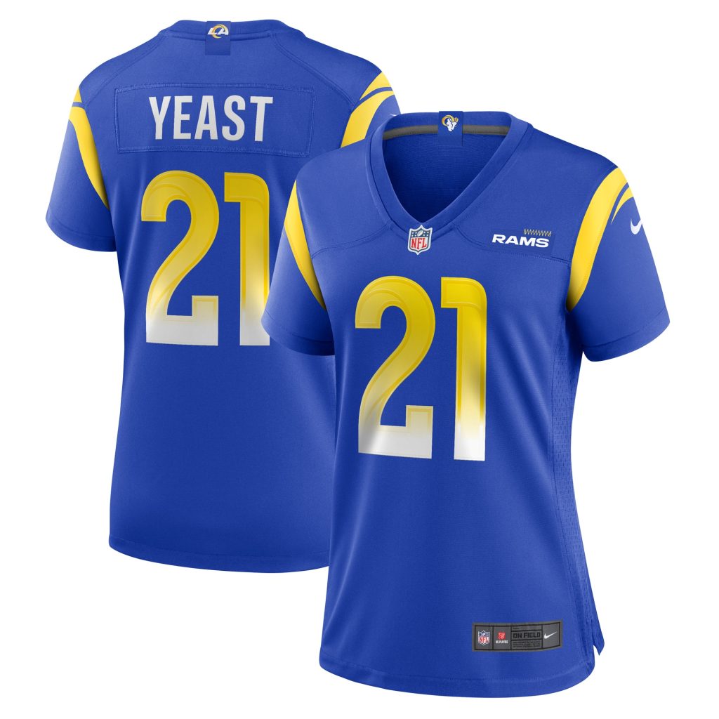 Women's Los Angeles Rams Russ Yeast Nike Royal Game Player Jersey