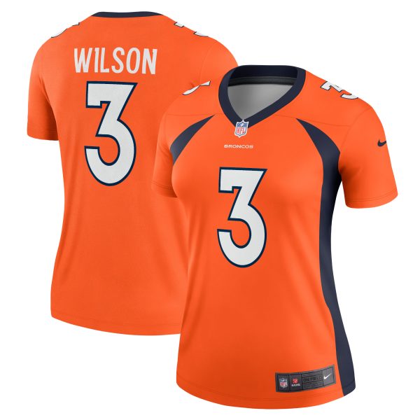 Women's Denver Broncos Russell Wilson Nike Orange Alternate Legend Jersey
